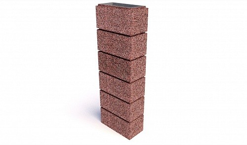 Блок бетонный столбовой 400х200x200 мм