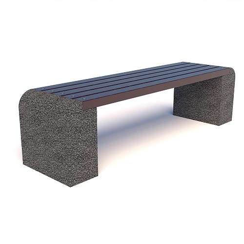Скамейка бетонная уличная Евро 1 1700x450x450
