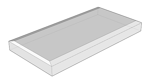 Плитка бетонная фасадная цокольная 40х20 см